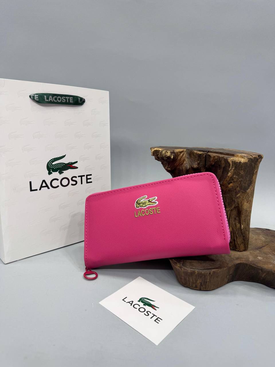 Ανδρικό Πορτοφόλι Lacoste Olive Zip-Around